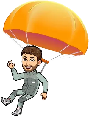 Emoji en parachute